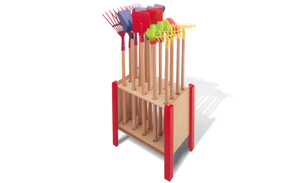 Bild 1 - Gartengeräte-Aufsteller für Kinder