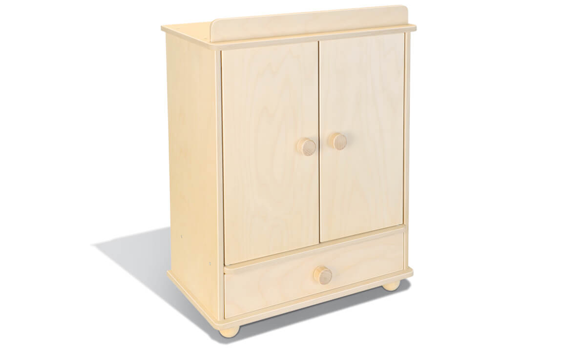 Bild 1 - Großer Puppenkleiderschrank