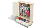 Bild 2 - Puppenkleiderschrank weiß